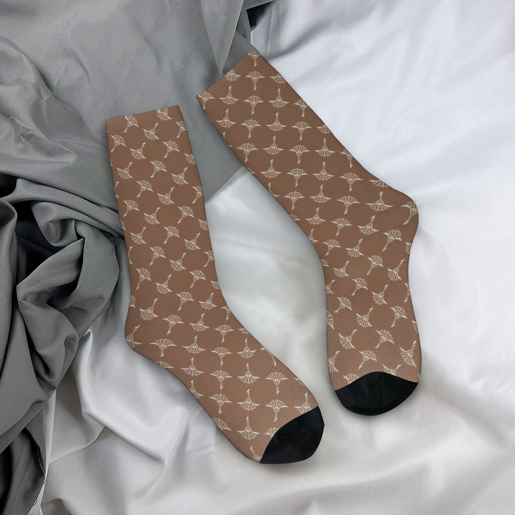Dress Sock Men - ถุงเท้าลาย J-joops แบบสั่งทำพิเศษ สำหรับผู้ชายและผู้หญิง ถุงเท้าข้อกลางที่ให้ความอบอุ่นและมีลวดลายแปลกใหม่
