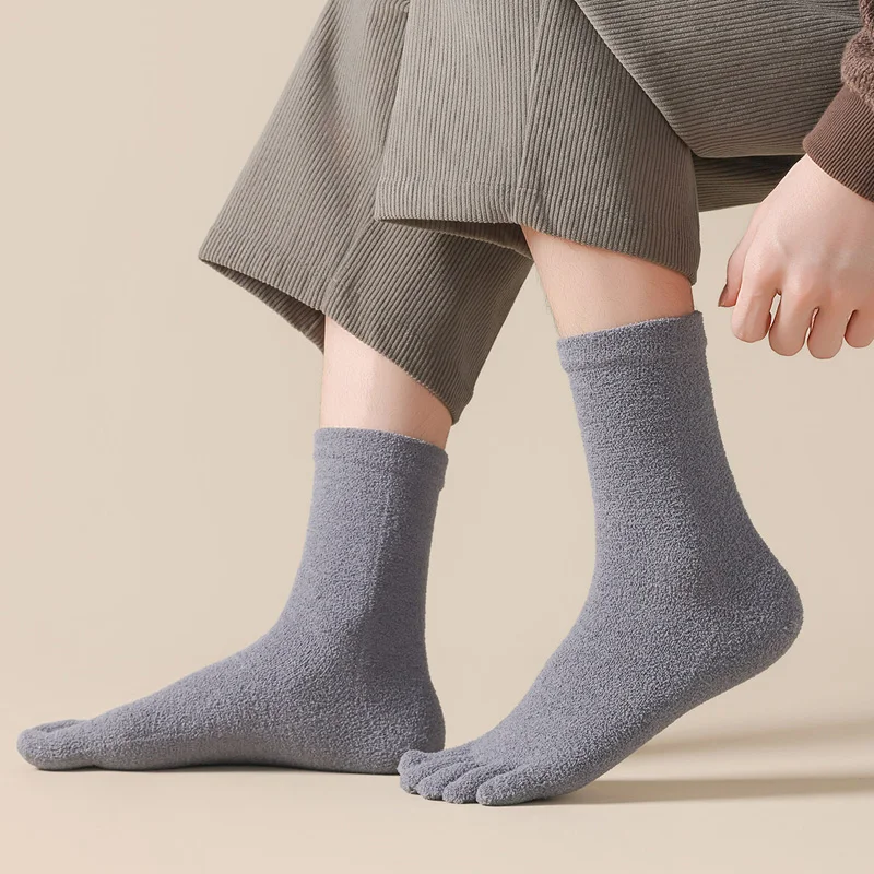 6/12 คู่ ถุงเท้าแยกนิ้วเท้าหนา - Thermal Sock Winter บทวิจารณ์และราคา