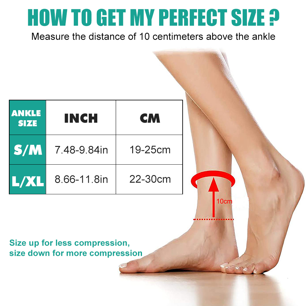 ถุงเท้ารัดข้อเท้า 1 คู่ - ถุงเ - Ankle Brace Sock บทวิจารณ์และราคา