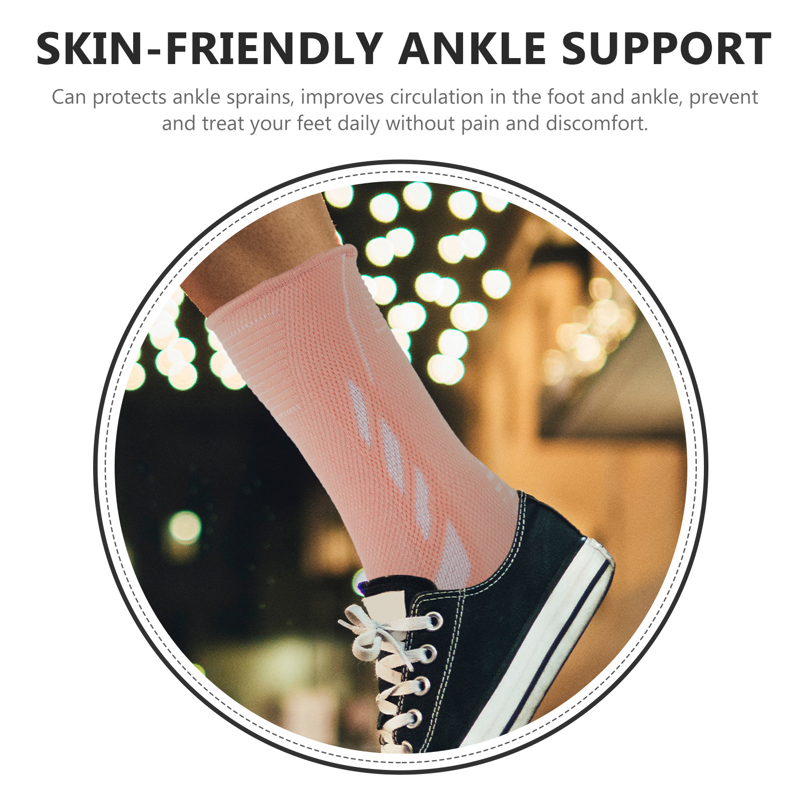 ถุงเท้ารัดกระชับข้อเท้า 1 คู่  - Ankle Brace Sock บทวิจารณ์และราคา