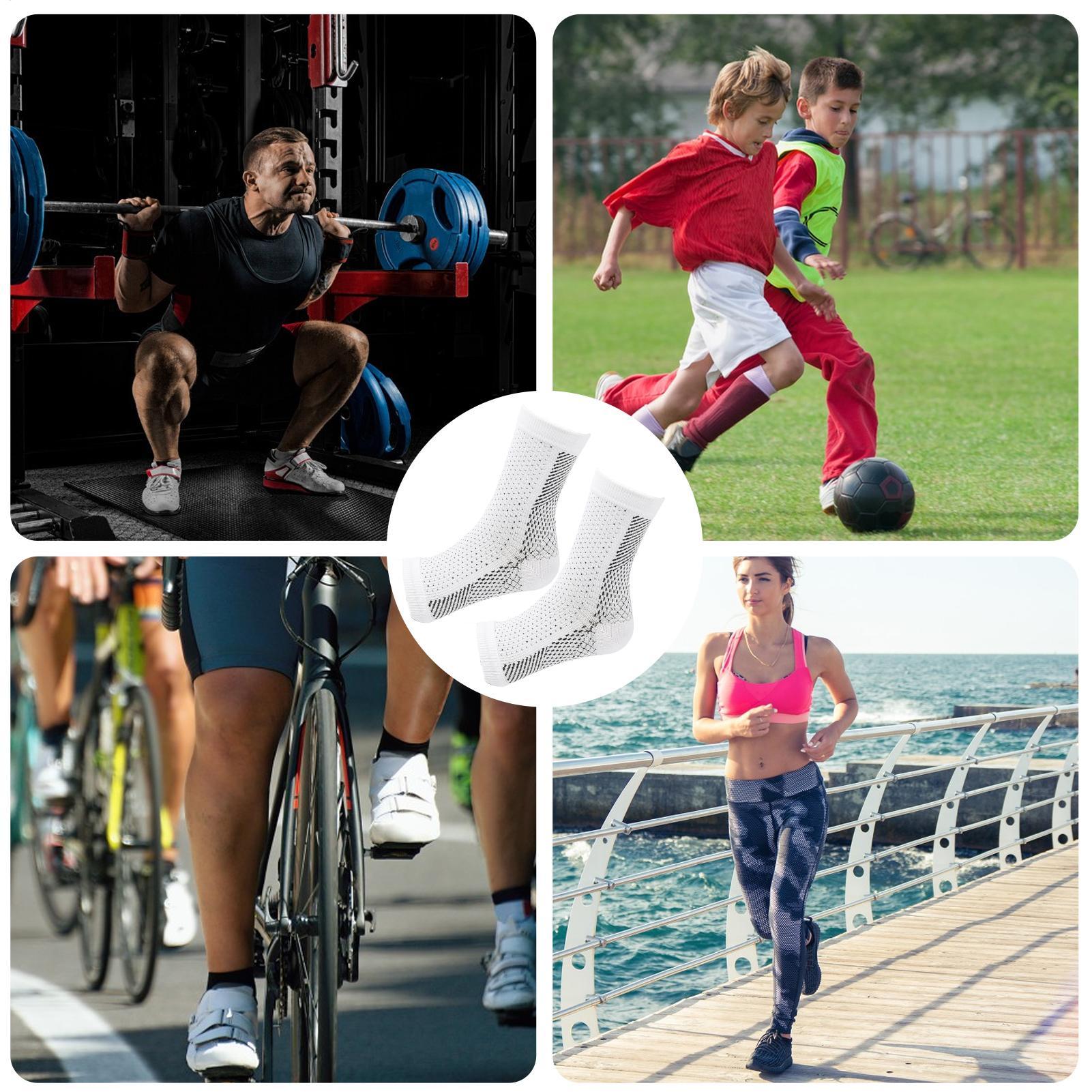 ถุงเท้ารัดข้อเท้าสำหรับโรคพังผ - Ankle Brace Sock บทวิจารณ์และราคา