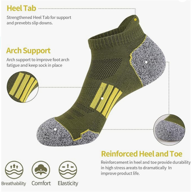 6/12 คู่ ถุงเท้าข้อเท้าลายทางห - Ankle Sock Low Cut บทวิจารณ์และราคา