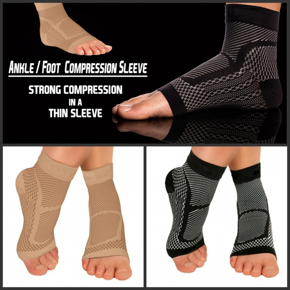 อุปกรณ์พยุงข้อเท้า1คู่สำหรับเล - Ankle Brace Sock บทวิจารณ์และราคา