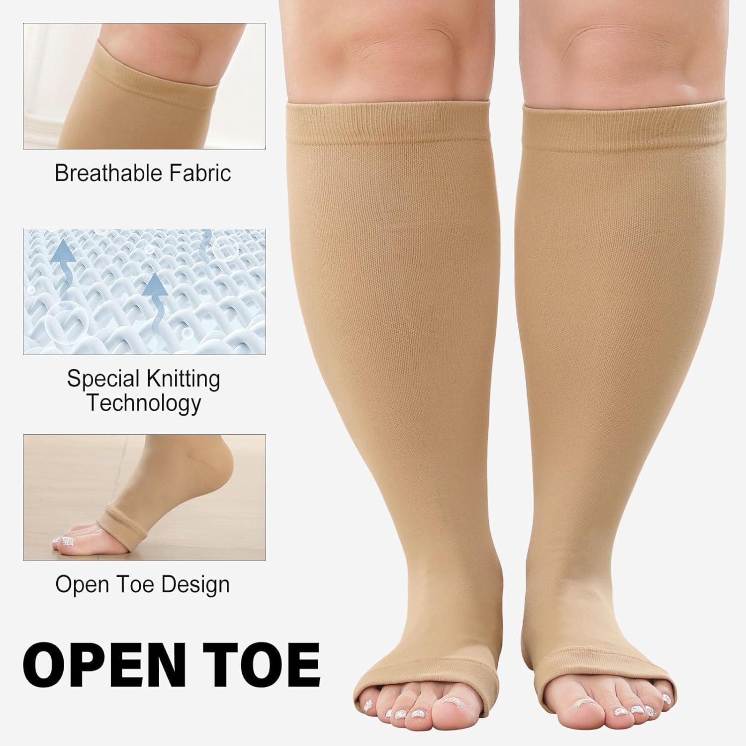 ถุงเท้ารัดกล้ามเนื้อขนาดใหญ่พิ - Compression Sock Medical บทวิจารณ์และราคา